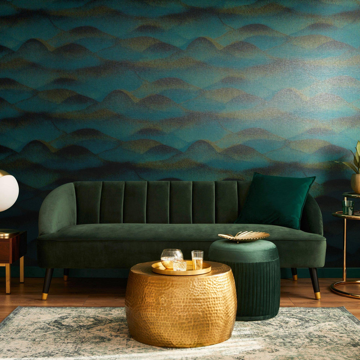 Galerie 34018 Hotel Landscape Blue Wallpaper 34018 Blue Wallpaper