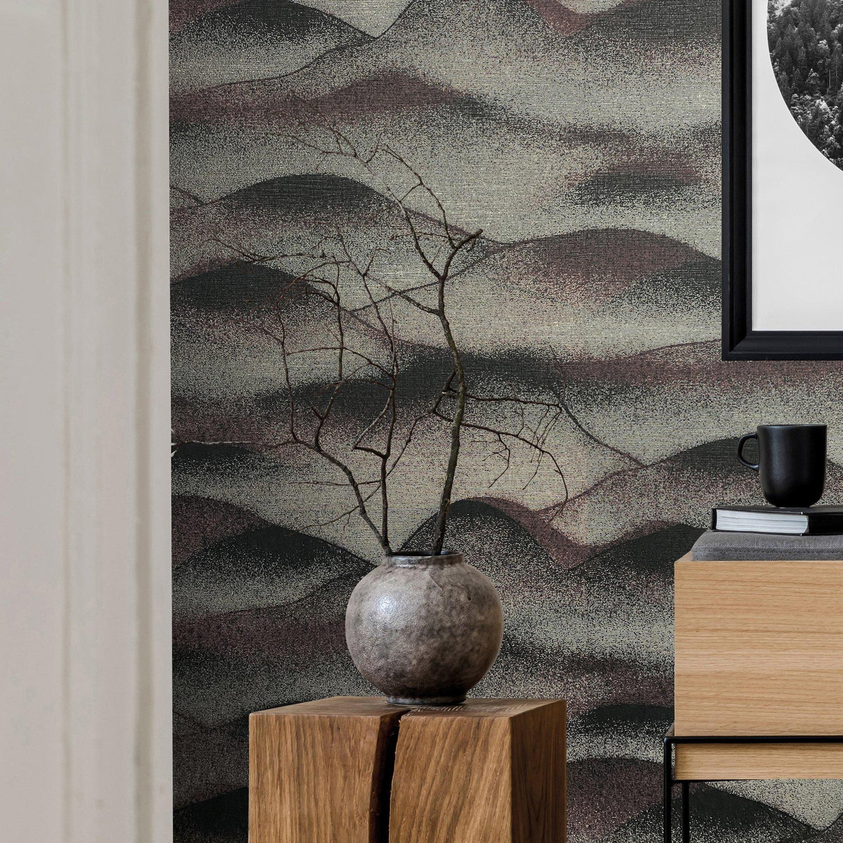 Galerie 34022 Hotel Landscape Red Wallpaper 34022 Red Wallpaper
