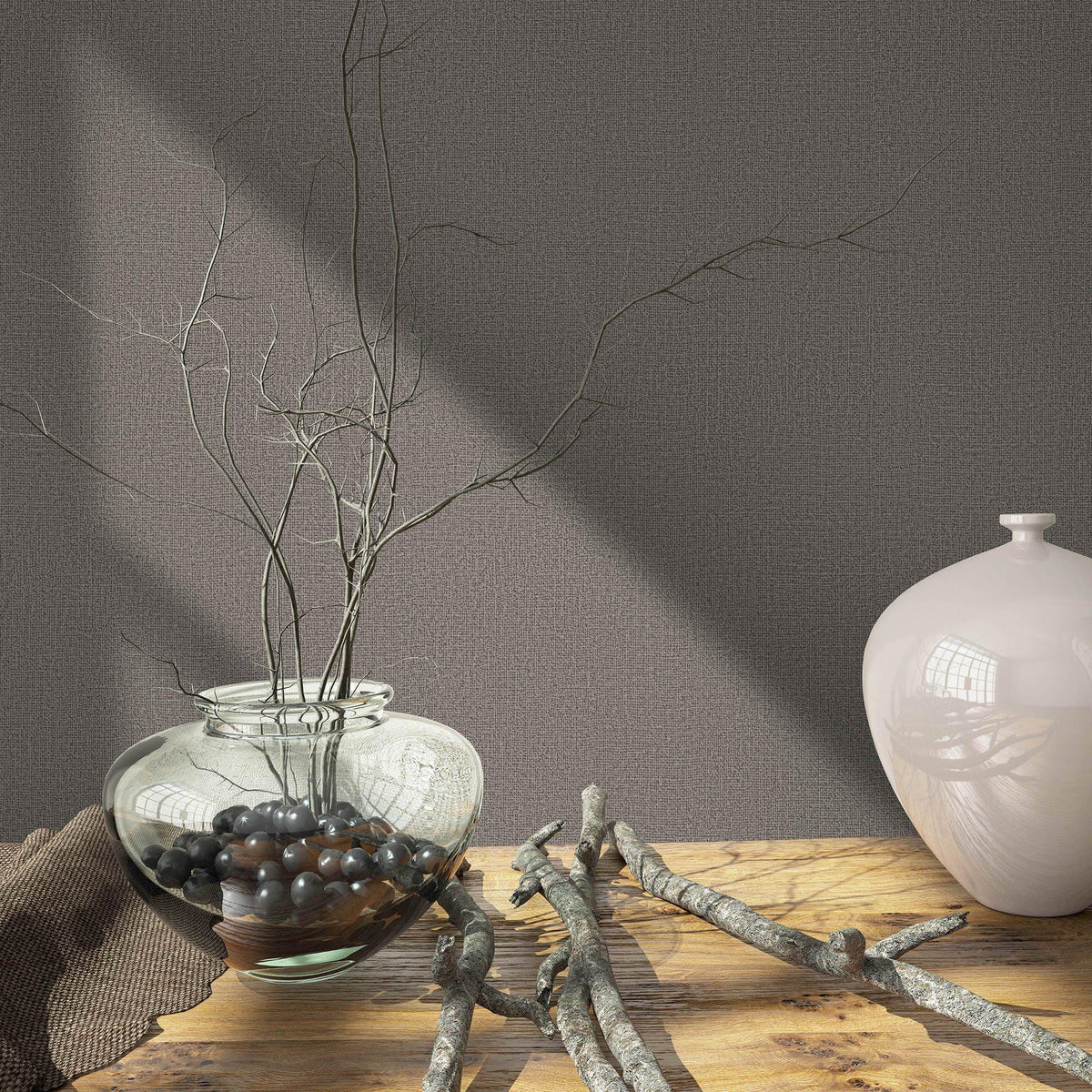 Galerie 34183 Loft 2 Wicker Texture Bronze Brown Wallpaper 34183 Bronze Brown Wallpaper