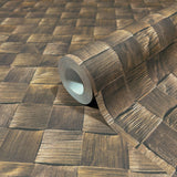 Galerie 45742 The Woods and Wicker 3D optics Bronze Brown Wallpaper 45742 Bronze Brown Wallpaper