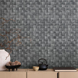 Galerie 45743 The Woods and Wicker 3D optics Silver Grey Wallpaper 45743 Silver Grey Wallpaper