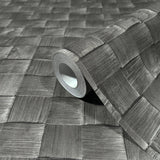 Galerie 45743 The Woods and Wicker 3D optics Silver Grey Wallpaper 45743 Silver Grey Wallpaper