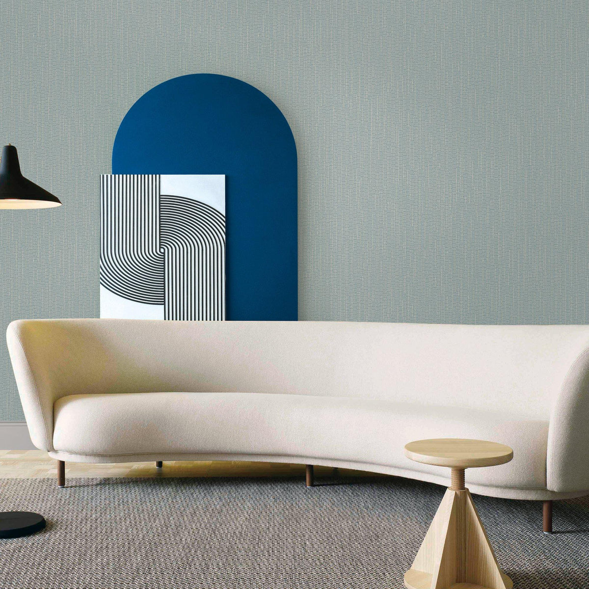 Galerie DC30213 Designer Colors Geometric Texture Blue Wallpaper DC30213 Blue Wallpaper