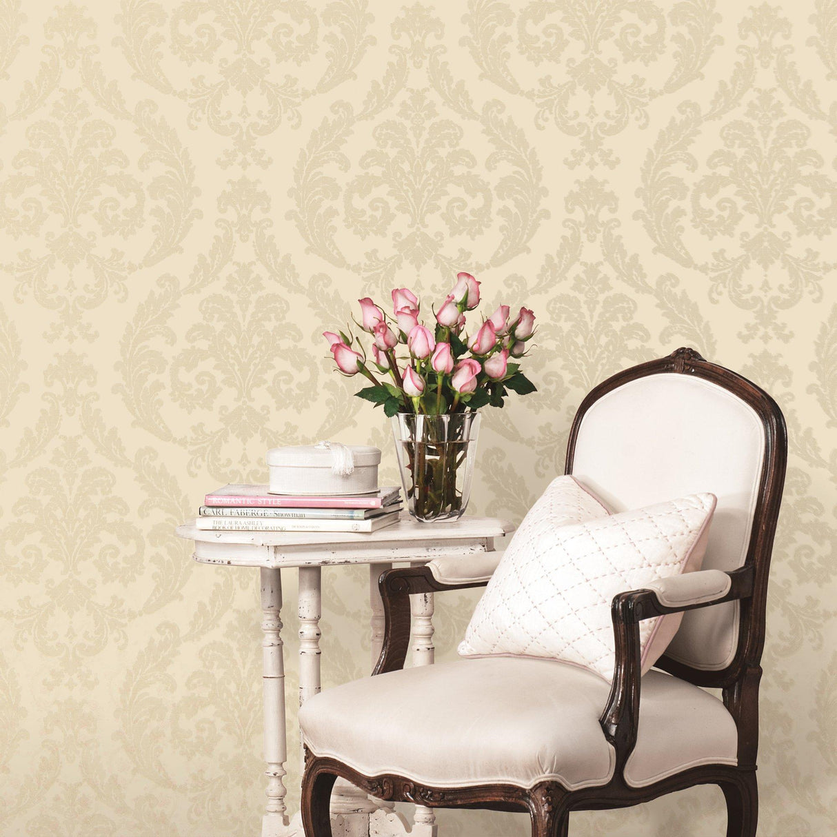 Galerie G67607 Palazzo 2 Damask Cream Wallpaper G67607 Cream Wallpaper