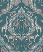 Galerie G78313 Bazaar Menagerie Blue Wallpaper G78313 Blue Wallpaper