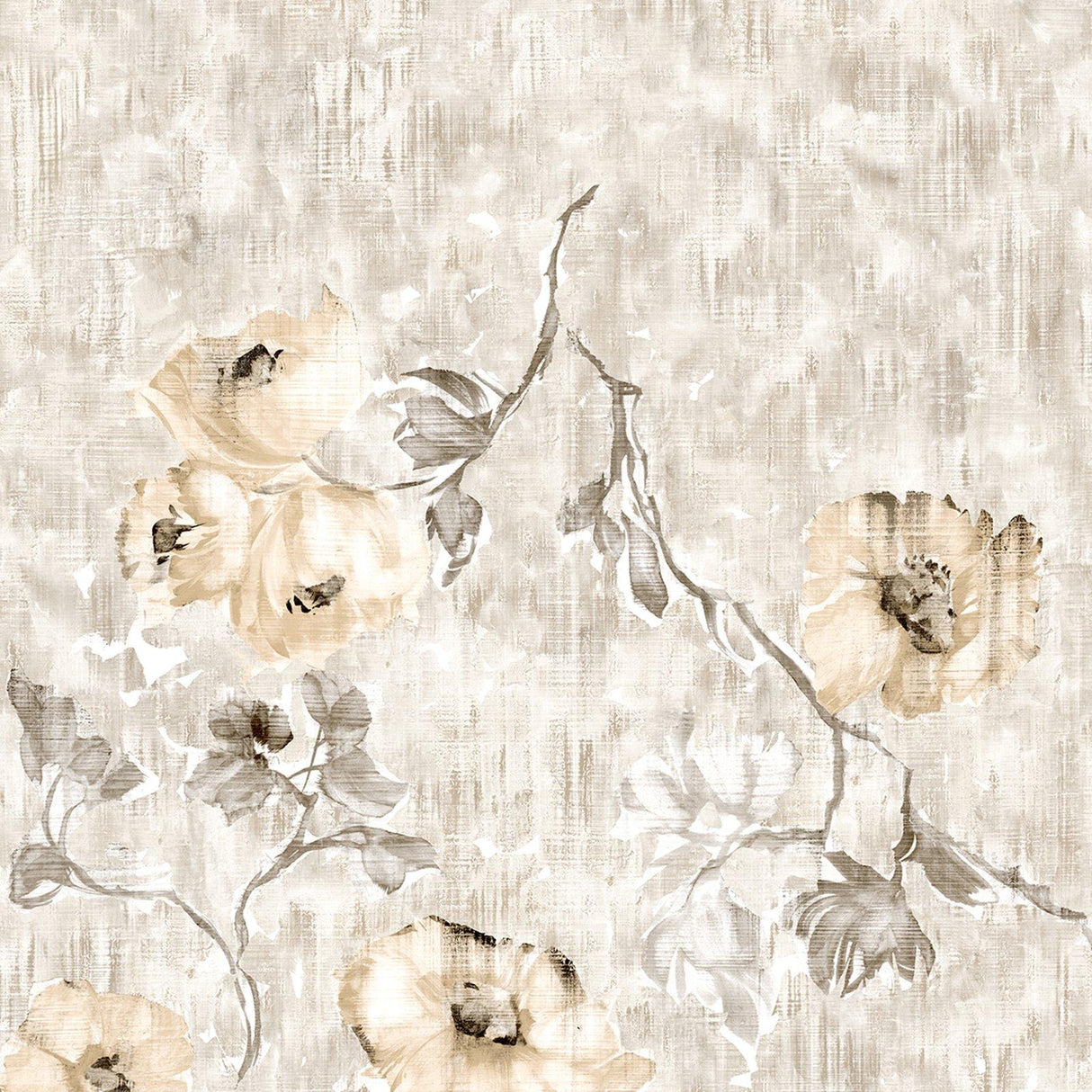 Galerie GH2696423 Julie Feels Home Petunia Twinwall Silver Grey Mural GH26964-23 Silver Grey Mural