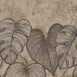 Galerie GH2697523 Julie Feels Home Monstera Twinwall Bronze Brown Mural GH26975-23 Bronze Brown Mural