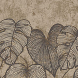 Galerie GH2697523 Julie Feels Home Monstera Twinwall Bronze Brown Mural GH26975-23 Bronze Brown Mural