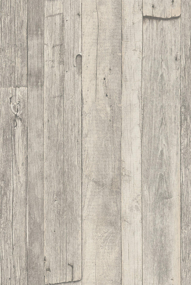 Galerie WW22212 The Woods and Wicker Reclaimed Wood Effect Motif Beige Wallpaper WW22212 Beige Wallpaper