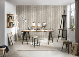 Galerie WW22212 The Woods and Wicker Reclaimed Wood Effect Motif Beige Wallpaper WW22212 Beige Wallpaper