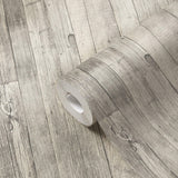 Galerie WW22212 The Woods and Wicker Reclaimed Wood Effect Motif Beige Wallpaper WW22212 Beige Wallpaper