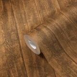 Galerie WW22216 The Woods and Wicker Vintage Wood Effect Motif Bronze Brown Wallpaper WW22216 Bronze Brown Wallpaper
