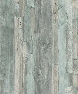 Galerie WW22214 The Woods and Wicker Drift Wood Effect Motif Green Wallpaper WW22214 Green Wallpaper