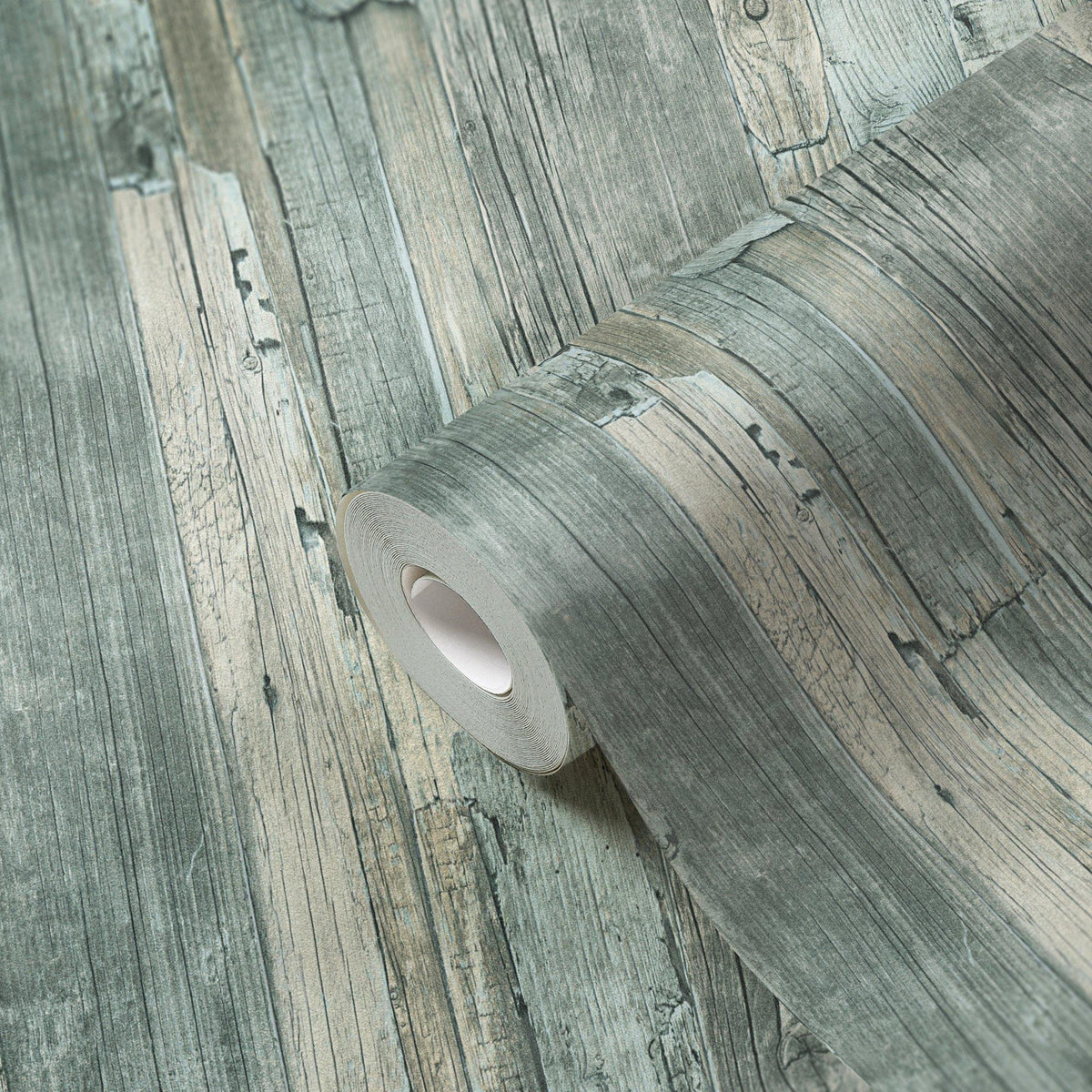 Galerie WW22214 The Woods and Wicker Drift Wood Effect Motif Green Wallpaper WW22214 Green Wallpaper