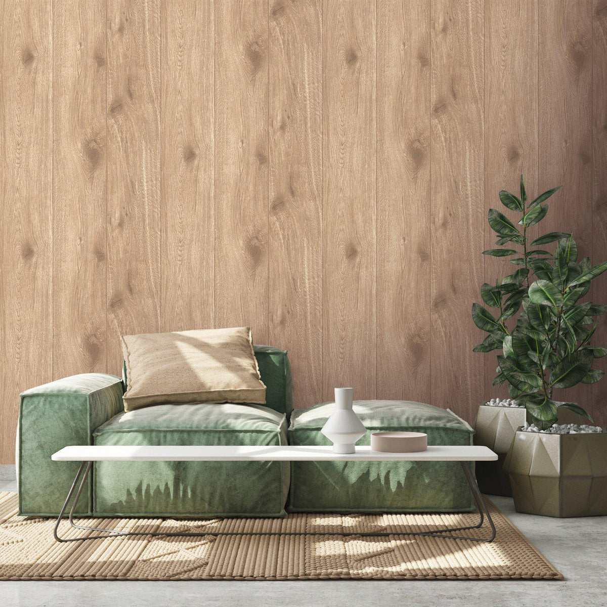 Galerie WW22219 The Woods and Wicker Forest Wood Effect Motif Beige Wallpaper WW22219 Beige Wallpaper