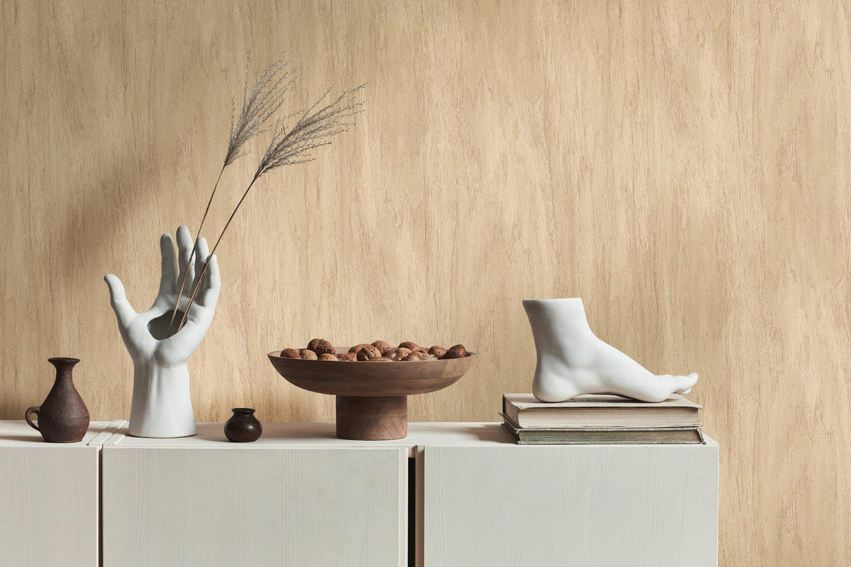 Galerie WW22223 The Woods and Wicker Wood Effect Motif Beige Wallpaper WW22223 Beige Wallpaper