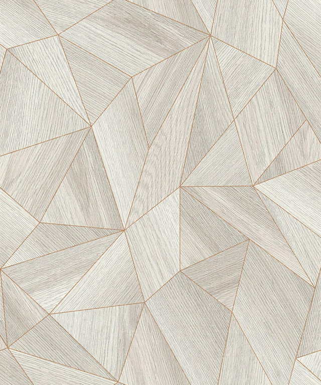 Galerie WW22222 The Woods and Wicker Geometric Wood Effect Motif Beige Wallpaper WW22222 Beige Wallpaper