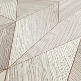 Galerie WW22222 The Woods and Wicker Geometric Wood Effect Motif Beige Wallpaper WW22222 Beige Wallpaper