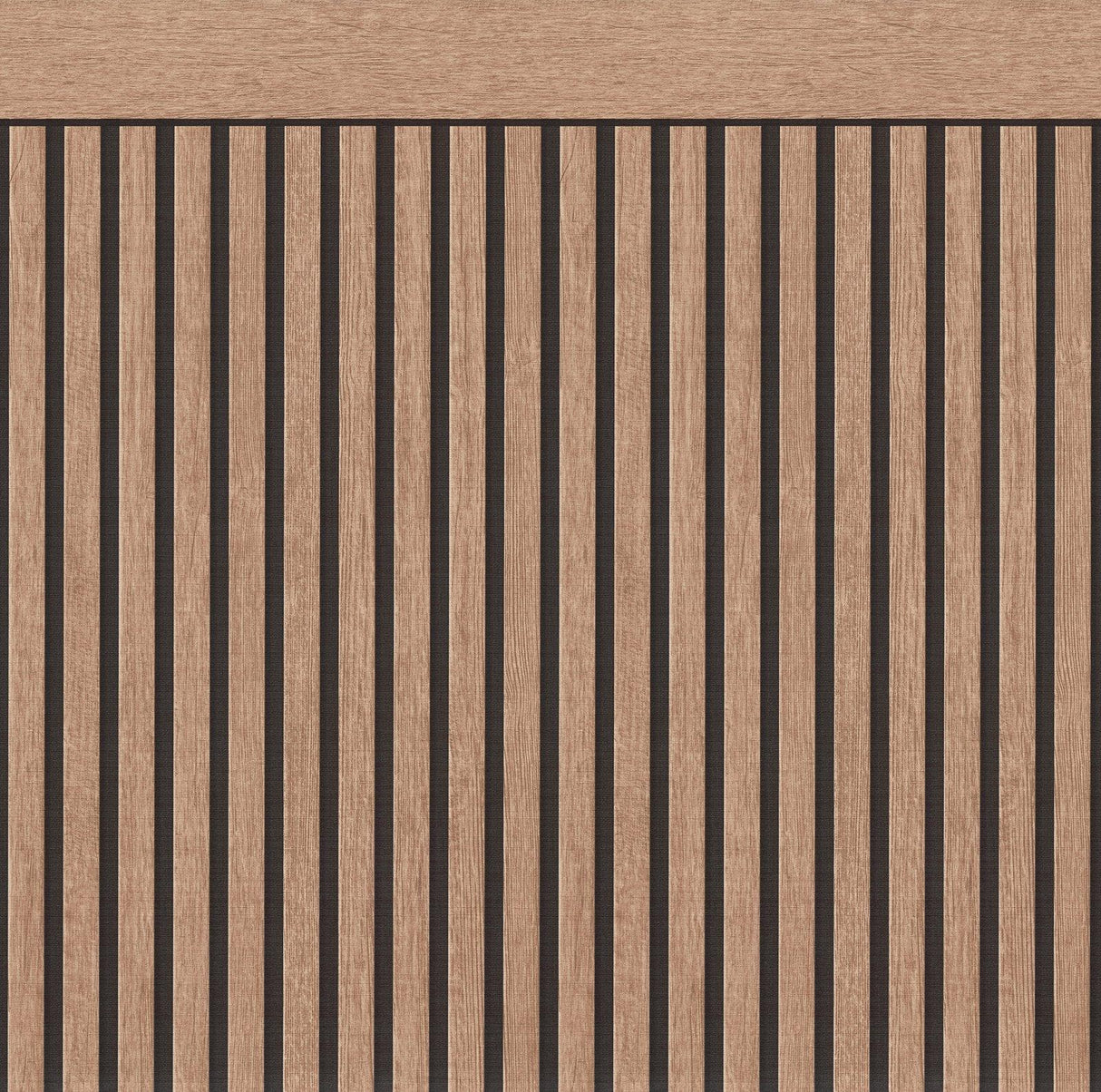 Galerie WW22227 The Woods and Wicker Dado Panel Effect Motif Bronze Brown Wallpaper WW22227 Bronze Brown Mural