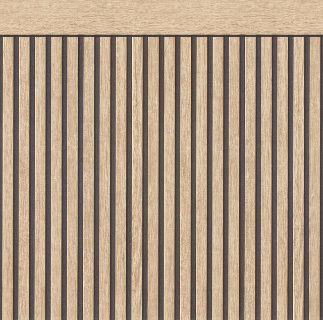 Galerie WW22226 The Woods and Wicker Dado Panel Effect Motif Bronze Brown Wallpaper WW22226 Bronze Brown Mural