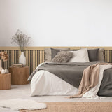 Galerie WW22226 The Woods and Wicker Dado Panel Effect Motif Bronze Brown Wallpaper WW22226 Bronze Brown Mural