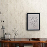 Galerie WW22229 The Woods and Wicker Forest Texture White Wallpaper WW22229 White Wallpaper