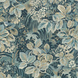 Thibaut Night Garden Spa Blue Wallpaper