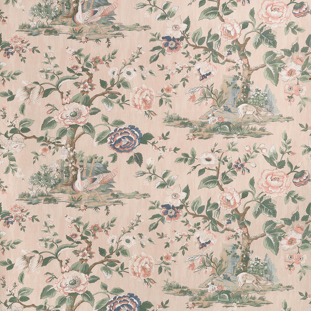 Thibaut Forest Lodge Apricot Wallpaper