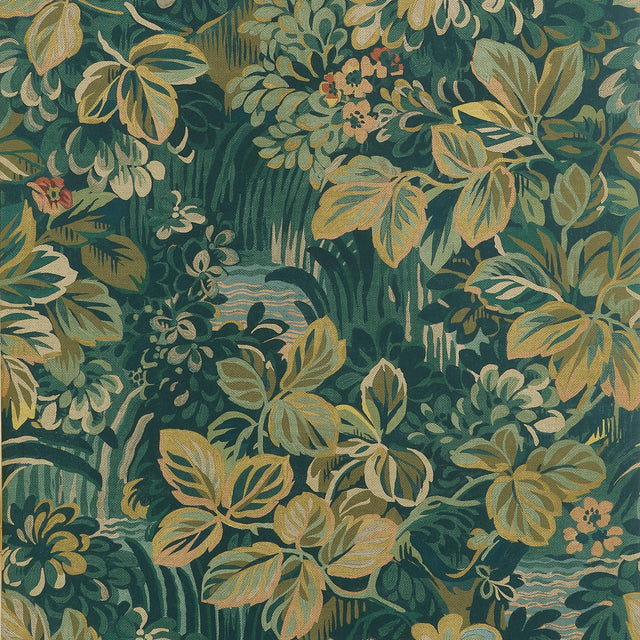 Thibaut Night Garden Peacock Wallpaper