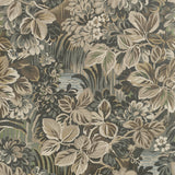 Thibaut Night Garden Brown Wallpaper