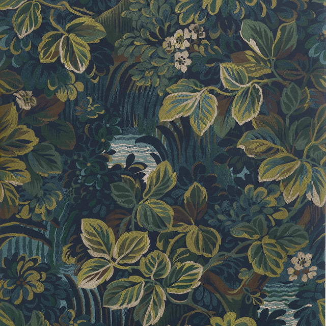 Thibaut Night Garden Midnight Wallpaper