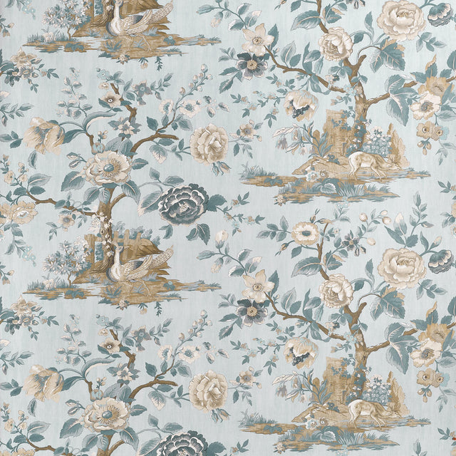Thibaut Forest Lodge Spa Blue Wallpaper