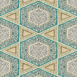 Brunschwig & Fils SUDHIRA GRAY/AQUA Upholstery Fabric