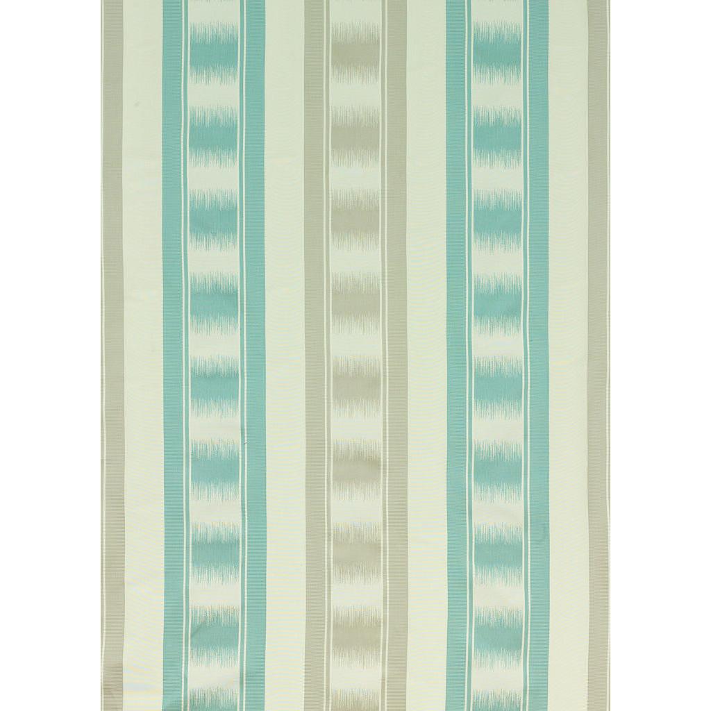 G P & J Baker RYECOTE STRIPE AQUA/SILVER Fabric