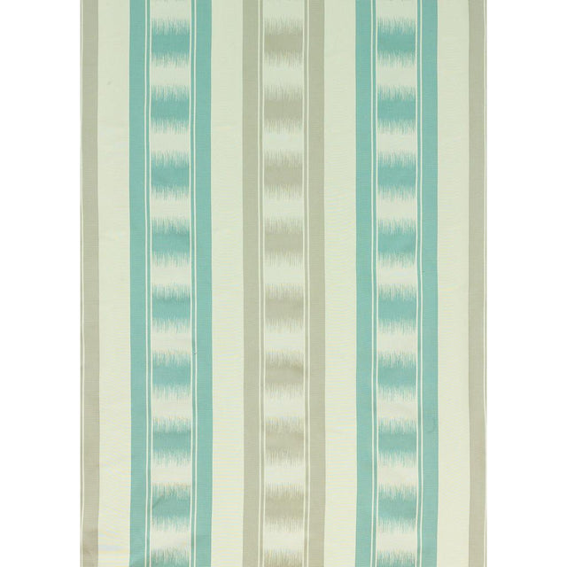 G P & J Baker RYECOTE STRIPE AQUA/SILVER Fabric