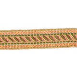 Brunschwig & Fils REVE DE PAPILLON 2 INCH BRAID CORAL/SHRIMP GREEN Trim