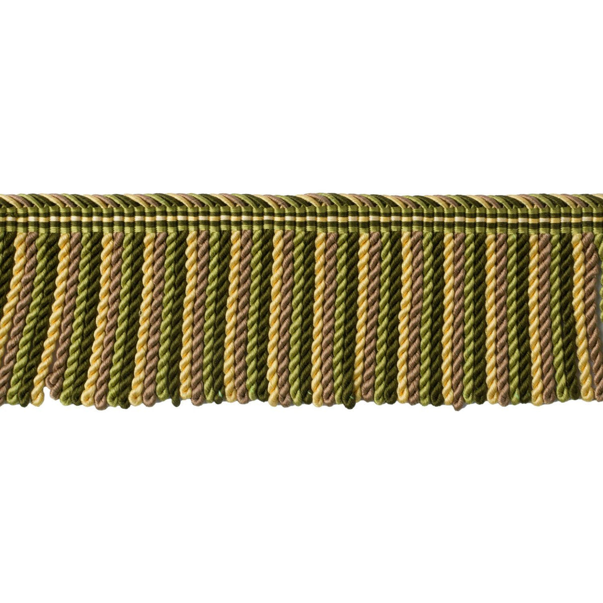 Brunschwig & Fils REVE DE PAPILLON 2 3/4 IN LONG FRING OLIVE YELLOW/BRONZE Trim