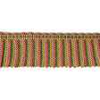 Brunschwig & Fils REVE DE PAPILLON 2 3/4 IN LONG FRING CORAL/SHRIMP GREEN Trim