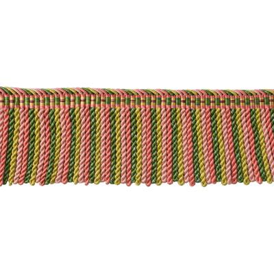 Brunschwig & Fils REVE DE PAPILLON 2 3/4 IN LONG FRING CORAL/SHRIMP GREEN Trim
