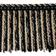 Brunschwig & Fils TABORA 7 INCH BOULLION FRINGE B LACK AND TAUPE Trim