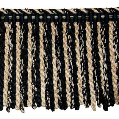 Brunschwig & Fils TABORA 7 INCH BOULLION FRINGE B LACK AND TAUPE Trim