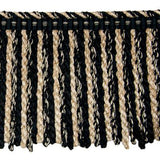 Brunschwig & Fils TABORA 7 INCH BOULLION FRINGE B LACK AND TAUPE Trim