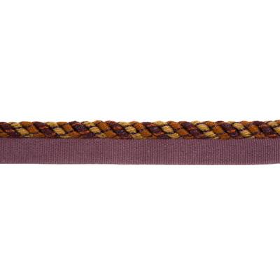 Brunschwig & Fils COMPLEMENT SMALL CORD ON TAPE EGGPLANT GINGER Trim