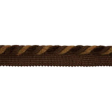 Brunschwig & Fils FAIR HAVEN SMALL CORD WITH TAPE BROWN Trim