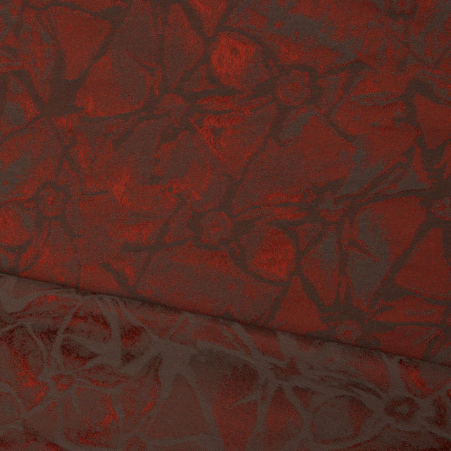 Donghia FOSSIL REVERSIBLE RED Upholstery Fabric