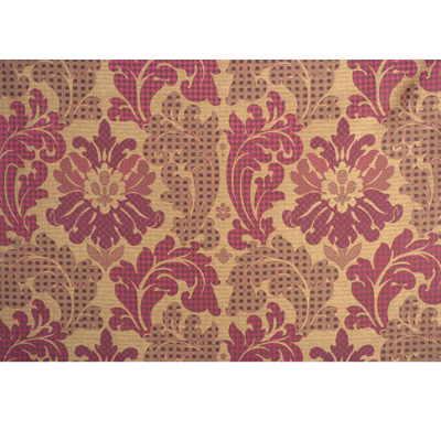 Mulberry PATCHWORK DAMASK SILK RUSSETT Drapery Fabric