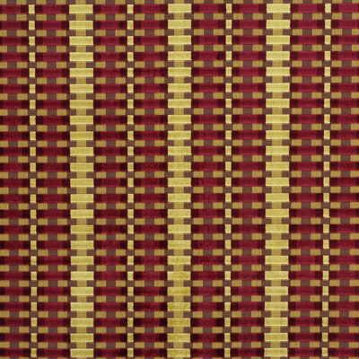Lee Jofa STRISCIA VELVET RUBY Upholstery Fabric