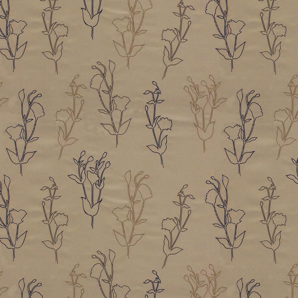 Lee Jofa VENTANA GARDEN CARMEL/CHARCOAL Upholstery Fabric