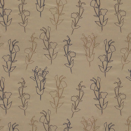 Lee Jofa VENTANA GARDEN CARMEL/CHARCOAL Upholstery Fabric