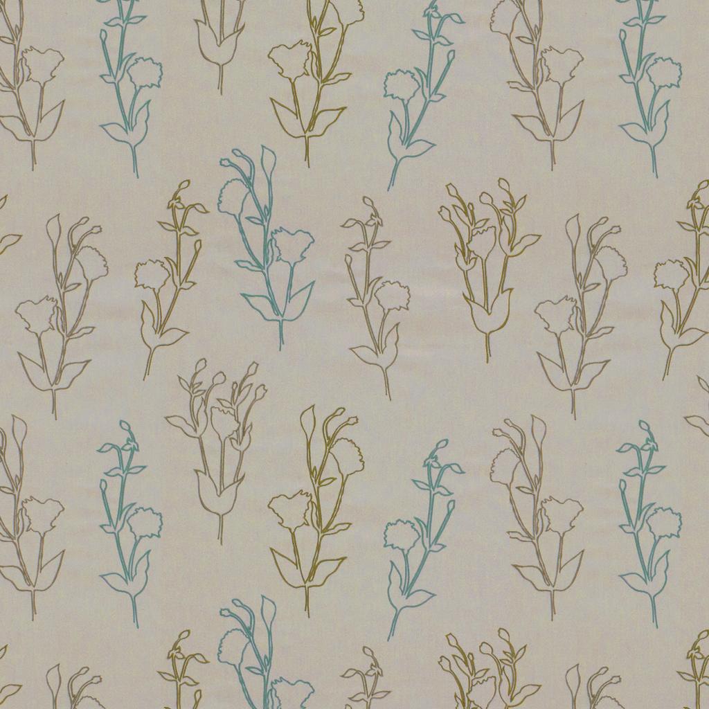 Lee Jofa VENTANA GARDEN GRASS/TEAL Upholstery Fabric
